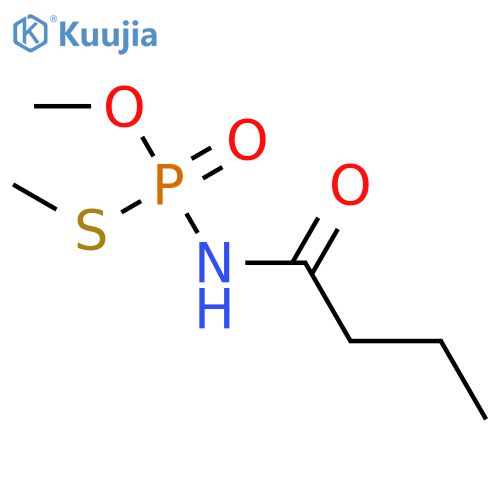 Phosphoramidothioicacid, (1-oxobutyl)-, O,S-dimethyl ester (9CI) structure