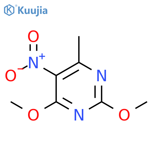 5-nitro-2,4-dimethoxy-6-methylpyrimidine structure