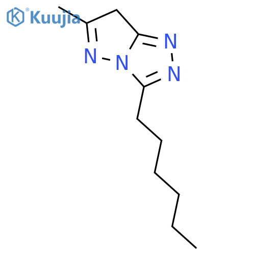 1H-Pyrazolo[5,1-c]-1,2,4-triazole, 3-hexyl-6-methyl- structure