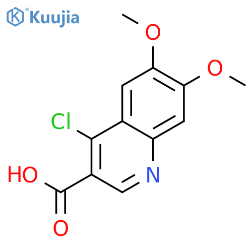 3-Quinolinecarboxylicacid, 4-chloro-6,7-dimethoxy- structure