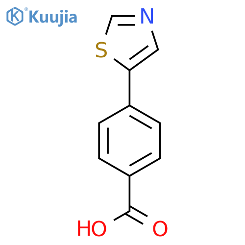 4-(Thiazol-5-yl)benzoic acid structure