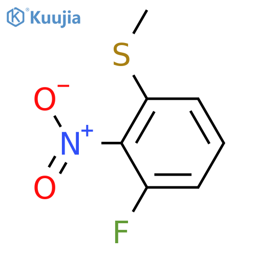 1-fluoro-3-(methylsulfanyl)-2-nitrobenzene structure