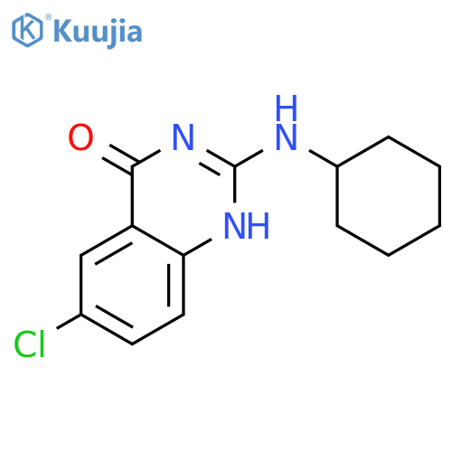 6-Chloro-2-(cyclohexylamino)quinazolin-4(3H)-one structure