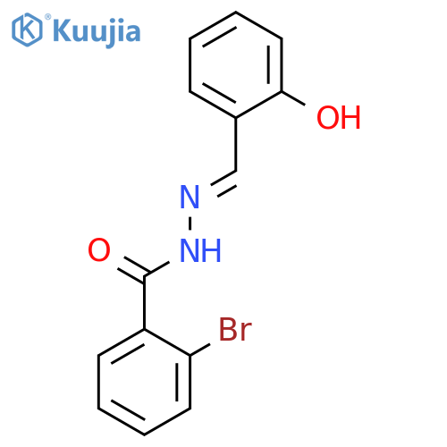 2-bromo-N'-(1E)-(2-hydroxyphenyl)methylidenebenzohydrazide structure