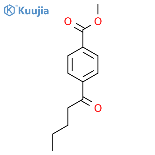 4-PENTANOYL-BENZOIC ACID METHYL ESTER structure