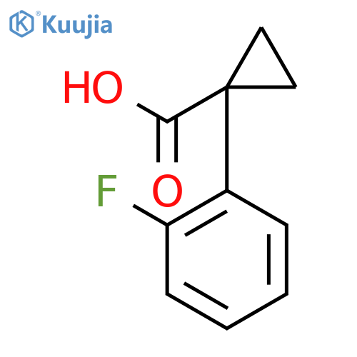 1-(2-fluorophenyl)cyclopropane-1-carboxylic acid structure