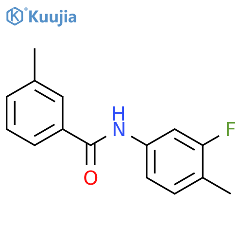 N-(3-fluoro-4-methylphenyl)-3-methylbenzamide structure