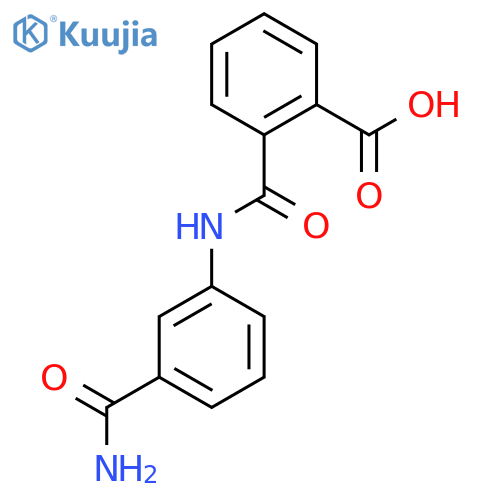 2-[(3-Carbamoylphenyl)carbamoyl]benzoic acid structure