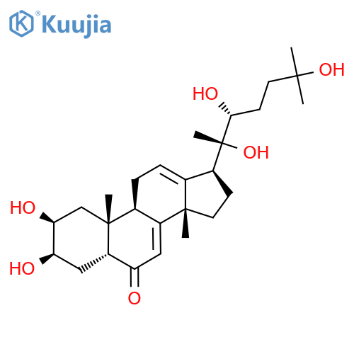 (2S,3R,5R,9R,10R,14S,17S)-2,3-Dihydroxy-10,14-dimethyl-17-[(2R,3R)-2,3,6-trihydroxy-6-methylheptan-2-yl]-1,2,3,4,5,9,11,15,16,17-decahydrocyclopenta[a]phenanthren-6-one structure