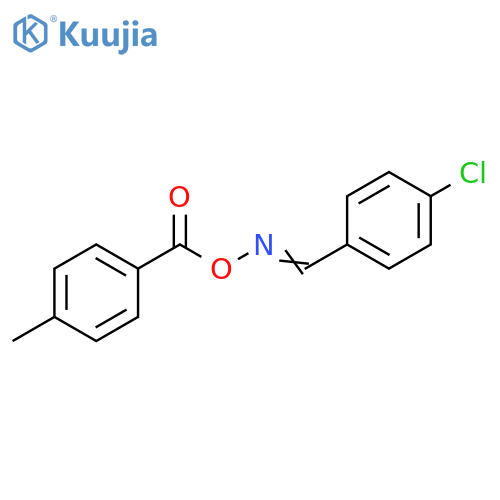 1-[(([(4-CHLOROPHENYL)METHYLENE]AMINO)OXY)CARBONYL]-4-METHYLBENZENE structure