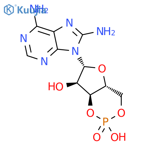 Adenosine, 8-amino-,cyclic 3',5'-(hydrogen phosphate) (9CI) structure