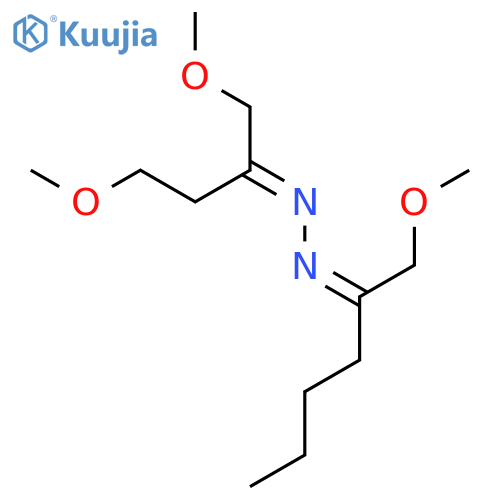2-Hexanone, 1-methoxy-,2-[3-methoxy-1-(methoxymethyl)propylidene]hydrazone structure