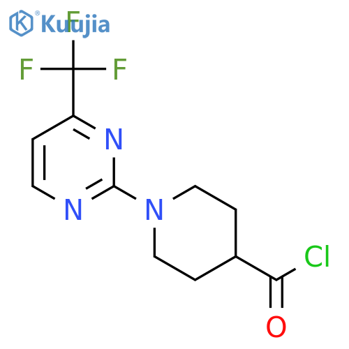 1-4-(Trifluoromethyl)Pyrimidin-2-YlPiperidine-4-Carbonyl Chloride structure
