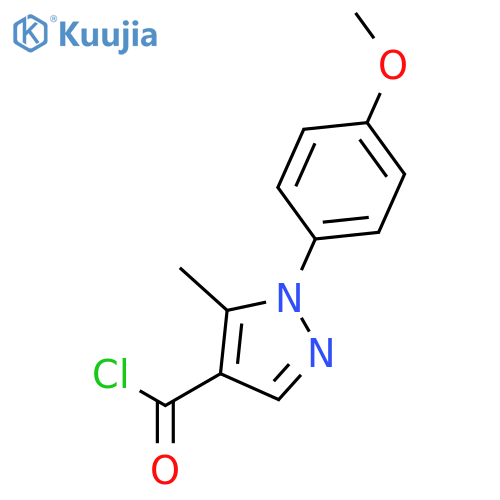 1H-Pyrazole-4-carbonylchloride, 1-(4-methoxyphenyl)-5-methyl- structure
