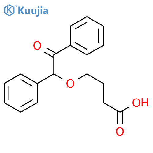 4-(2-Oxo-1,2-diphenylethoxy)butanoic Acid structure