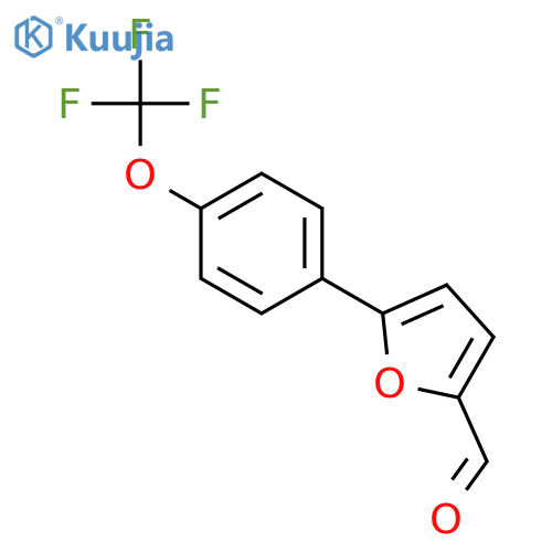 5-4-(Trifluoromethoxy)phenylfuran-2-carbaldehyde structure