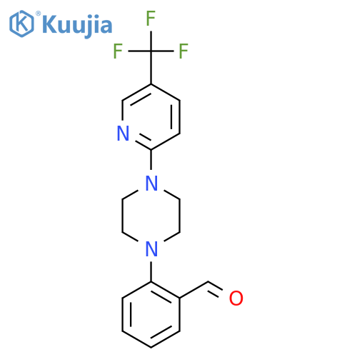 2-(4-5-(Trifluoromethyl)-2-pyridylpiperazino)benzaldehyde structure
