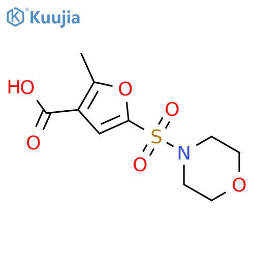 2-Methyl-5-(morpholin-4-yl)sulfonyl-3-furoic acid structure