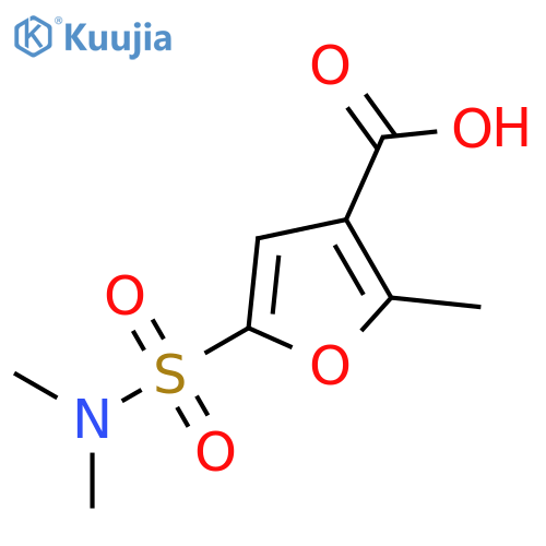 2-Methyl-(5-dimethylaminosulphonyl)furan-3-carboxylic Acid structure