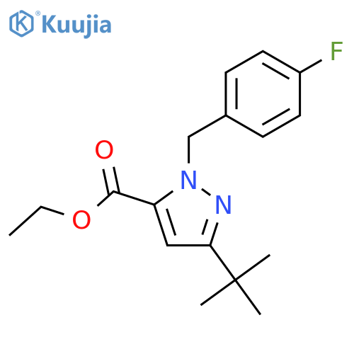 Ethyl 3-(Tert-Butyl)-1-(4-Fluorobenzyl)-1h-Pyrazole-5-Carboxylate structure