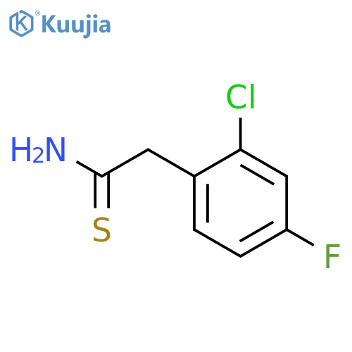 2-(2-Chloro-4-fluorophenyl)ethanethioamide structure