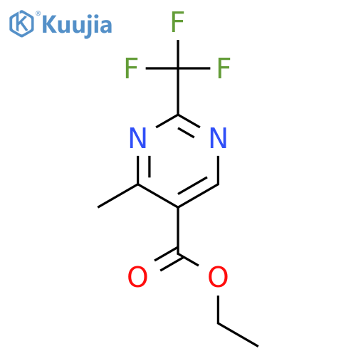 Ethyl 4-methyl-2-(trifluoromethyl)pyrimidine-5-carboxylate structure