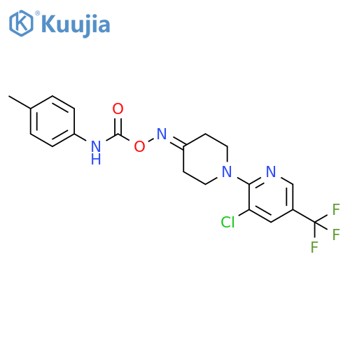 3-CHLORO-2-(4-([(4-TOLUIDINOCARBONYL)OXY]IMINO)PIPERIDINO)-5-(TRIFLUOROMETHYL)PYRIDINE structure