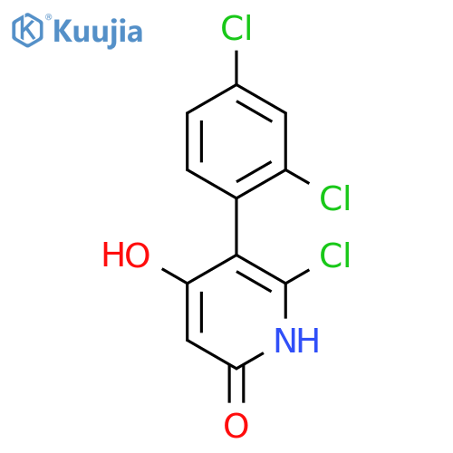 6-Chloro-5-(2,4-dichlorophenyl)-2,4-pyridinediol structure