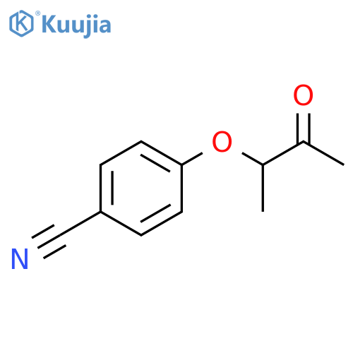 4-(1-Methyl-2-oxopropoxy)benzenecarbonitrile structure