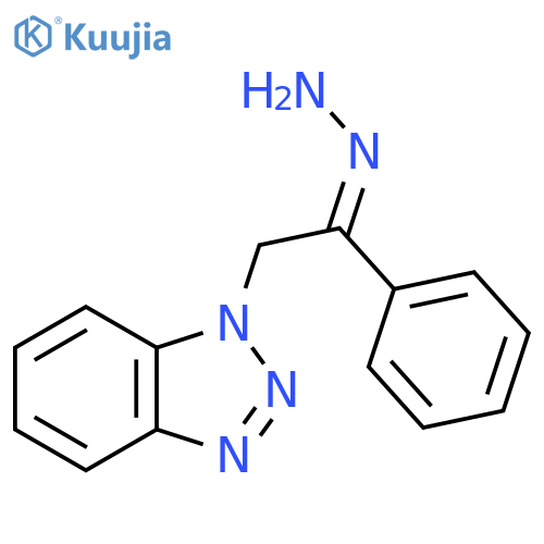 1-[(2Z)-2-Hydrazinylidene-2-phenylethyl]-1H-1,2,3-benzotriazole structure