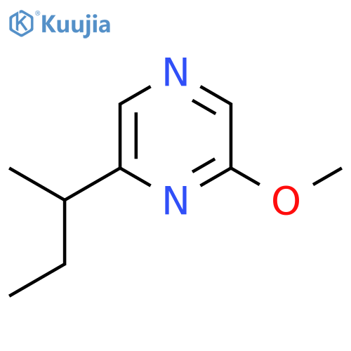 Pyrazine, 2-methoxy-6-(1-methylpropyl)- structure