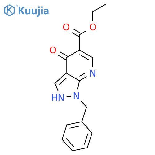 Ethyl 1-Benzyl-4-Hydroxy-1h-Pyrazolo3,4-BPyridine-5-Carboxylate structure