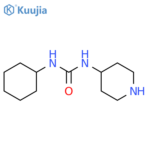 3-cyclohexyl-1-(piperidin-4-yl)urea structure