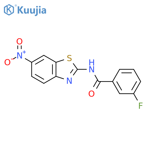 3-fluoro-N-(6-nitro-1,3-benzothiazol-2-yl)benzamide structure