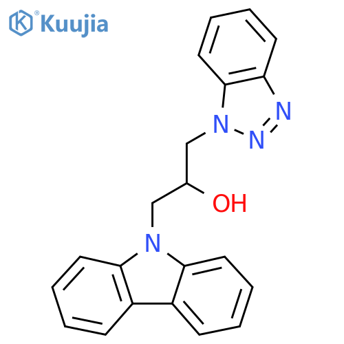 1-(1H-1,2,3-benzotriazol-1-yl)-3-(9H-carbazol-9-yl)propan-2-ol structure