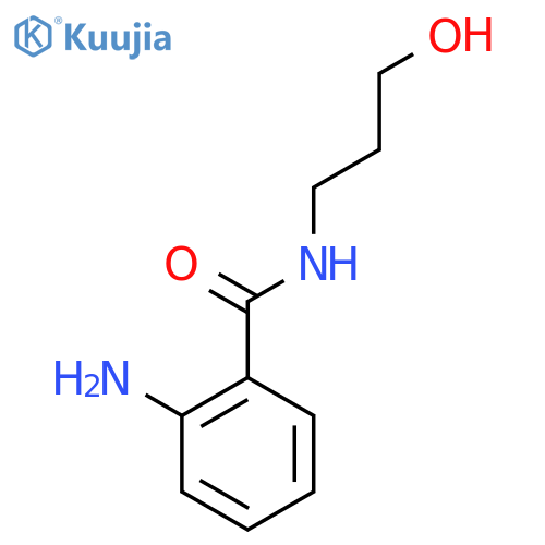 2-amino-N-(3-hydroxypropyl)benzamide structure