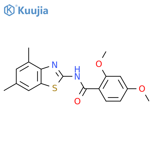 N-(4,6-dimethyl-1,3-benzothiazol-2-yl)-2,4-dimethoxybenzamide structure