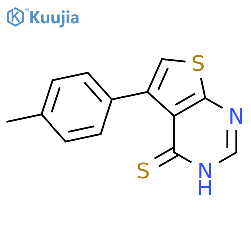 5-(p-tolyl)thieno2,3-dpyrimidine-4-thiol structure