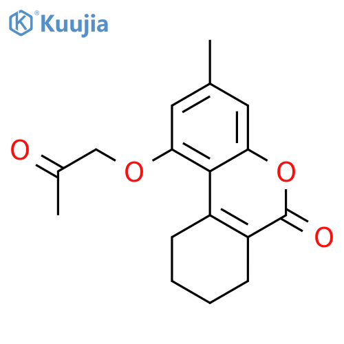 3-Methyl-1-(2-oxopropoxy)-7,8,9,10-tetrahydro-6H-benzocchromen-6-one structure