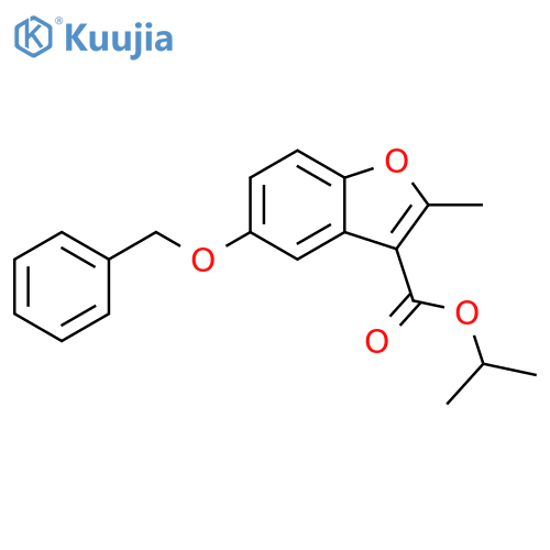 propan-2-yl 5-(benzyloxy)-2-methyl-1-benzofuran-3-carboxylate structure