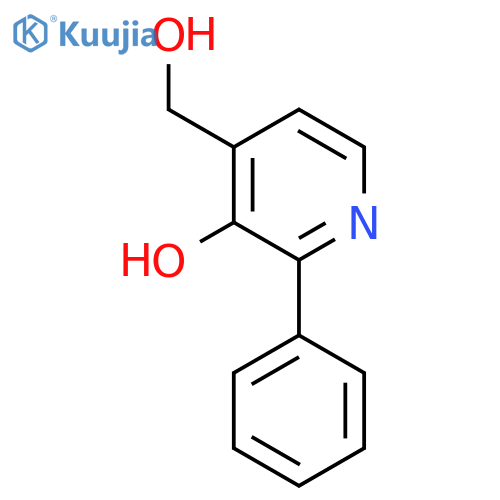 3-Hydroxy-2-phenylpyridine-4-methanol structure