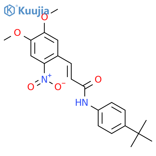 N-(4-(tert-Butyl)phenyl)-3-(4,5-dimethoxy-2-nitrophenyl)acrylamide structure