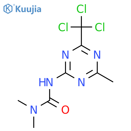 Urea,N,N-dimethyl-N'-[4-methyl-6-(trichloromethyl)-1,3,5-triazin-2-yl]- structure