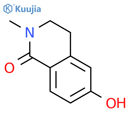 6-hydroxy-2-methyl-1,2,3,4-tetrahydroisoquinolin-1-one structure