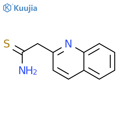 2-(quinolin-2-yl)ethanethioamide structure
