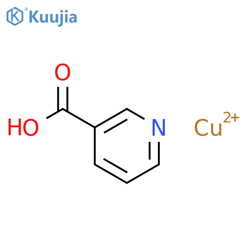 3-Pyridinecarboxylicacid, copper(2+) salt (2:1) structure