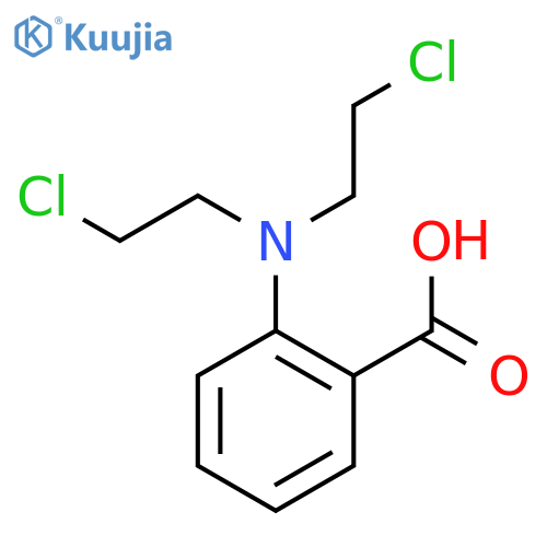 Benzoic acid,2-[bis(2-chloroethyl)amino]- structure