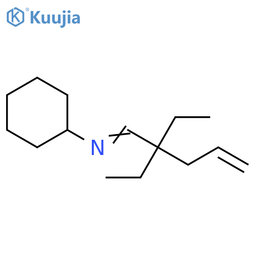Cyclohexanamine, N-(2,2-diethyl-4-penten-1-ylidene)- structure