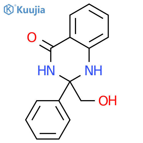 2-(Hydroxymethyl)-2-phenyl-2,3-dihydro-4(1H)-quinazolinone structure