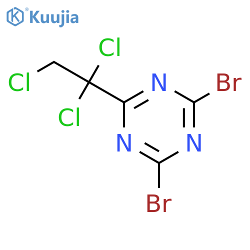 1,3,5-Triazine,2,4-dibromo-6-(1,1,2-trichloroethyl)- structure